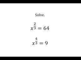 Solve Equations With Rational Exponents