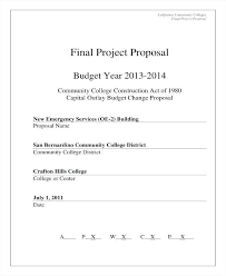 Final Project Proposal Example 9 College Templates Word Free