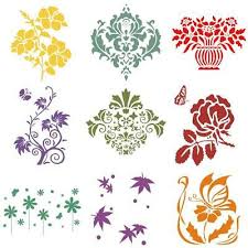 wall painting stencil pattern hollow