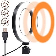 Amazon Com Gemwon Ring Light 6 Inches 3 Color Lights 10 Dimmable Brightness Premium Led Makeup Lighting For Streaming Youtube Video Photo Photography Selfie Camera Photo