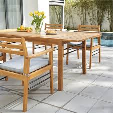 7 Piece Solid Wood Patio Dining Set