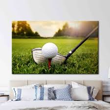 Gym Canvas Golf Art Canvas Golfer Wall