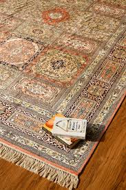 dining room pure silk carpet with