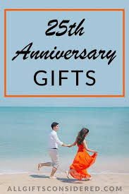 25th anniversary gifts best ideas