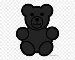 Small Bear Animal Free Black White Clipart Images