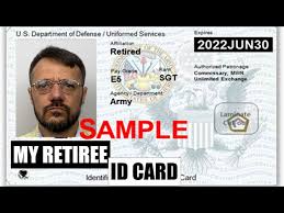 retired id card