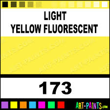 Light Yellow Fluorescent Flashe Acrylic Paints 173 Light