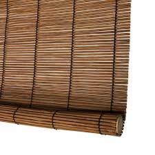 Radiance Imperial Matchstick Cord Free Roll Up Shade Fruitwood 72 W X 72 L