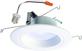 Halo Rl 5 In And 6 In Matte White Integrated Led Recessed Lighting Retrofit Downlight Trim With 90 Cri 3000k Bright White Rl560wh6930 Amazon Com