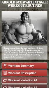 Arnold Schwarzenegger Workout Routines