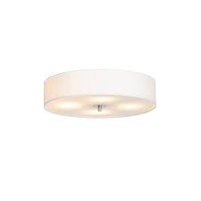 Country Ceiling Lamp White 50 Cm Drum