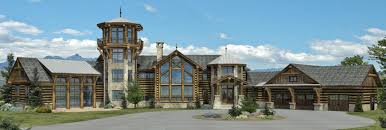 luxury log home floor plans mansion