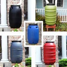 rain barrel 55 gallon multiple colors