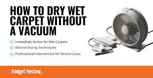 how to dry wet carpet without a vacuum