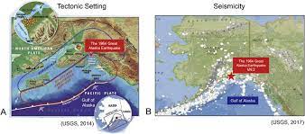 Ast on friday, march 27, 1964. A E Map Of Southern Alaska And Gulf Of Alaska Showing Regional Download Scientific Diagram