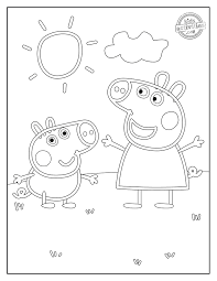Click the illustrations you like and you'll be taken to the download and/or print page. Free Peppa Pig Coloring Pages Kids Activities Blog