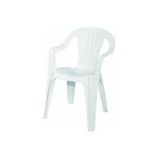 White Plastic Stackable Outdoor Chairs