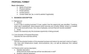 Printable Sample Business Proposal Form Forms And Template
