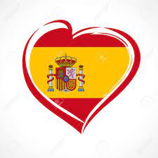 Love Spain, Heart Emblem In National Flag Colors. Spanish Flag In Heart Shape For Celebration Formation Kingdom Of Spain, 20 January 1479. Vector Illustration Royalty Free SVG, Cliparts, Vectors, And Stock Illustration. Image 142265420.