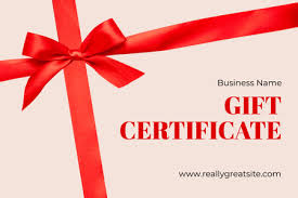 free gift certificate templates