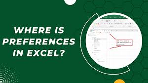 where is preferences in excel earn