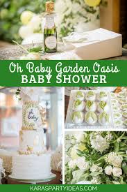 Elements + ideas sure to bewitch you from this memorable occasion, include: Kara S Party Ideas Oh Baby Garden Oasis Baby Shower Kara S Party Ideas