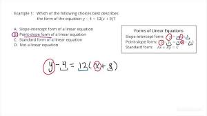 Forms Of Linear Equations