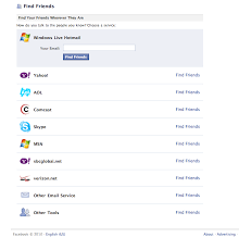 facebook removing gmail from list of
