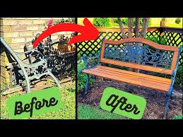 Cast Iron And Wood Garden Bench