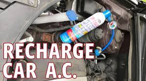 Recharge a Car AC with EZ Chill or AC Pro Refrigerant