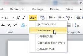 convert capital letter to small letter