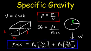 Specific Gravity And Density Of Mixtures Fluids Physics Problems