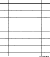Chart 5 Columns 15 Rows Headings Graphic Organizers