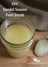 diy lemon foot scrub prepare for