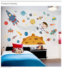 Outer Space Wall Stickers Cartoon