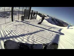 Snowboarding The Wall At Kirkwood