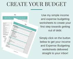 How To Budget Your Income And Expenses The Budget Mom