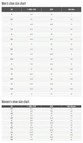 Reebok Shoe Size Guide Nike Shoe Sizing Chart What Is Nike
