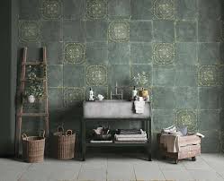 ceramic and porcelain green tiles