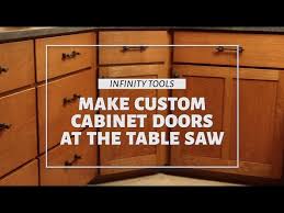 custom cabinet doors at the table saw