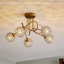 Oxford Ceiling Light In Gold With