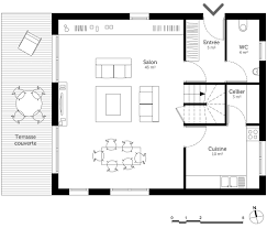 plan de maison à ée de 150 m²