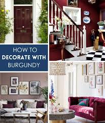 how to decorate with burgundy a