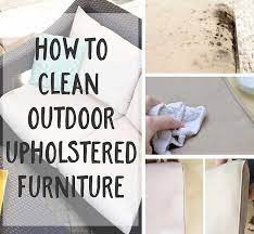 Clean Outdoor Upholstered Furniture