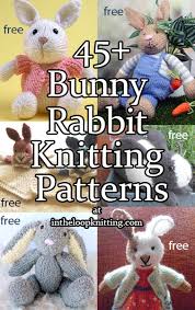 These bunny feet are great for gifting and are available in small sizes for a nursery, as well as larger sizes ranging up to a few feet. Bunny Rabbit Knitting Patterns In The Loop Knitting