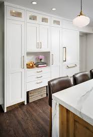 white cabinets dark hardwood floors