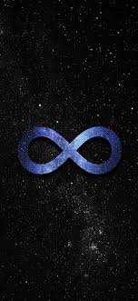 infinity sign black purple sky