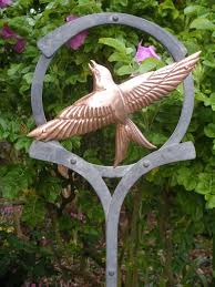 Sculpture Bird Ring Copper Metal