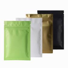 Details About New Flat Matte Mylar Zip Lock Resealable Bags Pouches Variety Colors Size