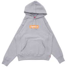 Supreme Box Logo Hooded Sweatshirt Gray Millioncart